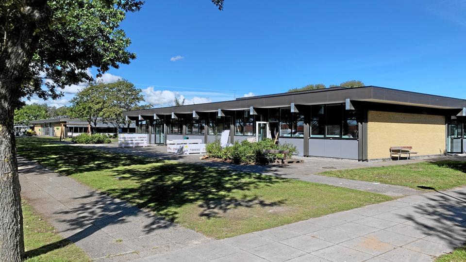 Klasselokalerne på Sæbygård Skoleafdeling, som er opført i 1973, er ikke tidligere blevet renoveret. Privatfoto