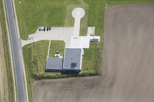 Nogenlunde sådan her kommer basen til at se ud ved V. Hjermitslev. Den vil dog ligge et godt stykke inde på en mark. Her basen i Ringsted. Foto: Anna Marin