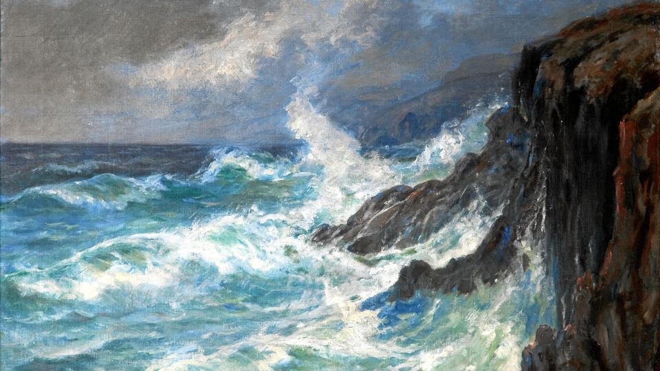 Holger Drachmann: 'Havet i oprør. Skagens Gren' (1907).