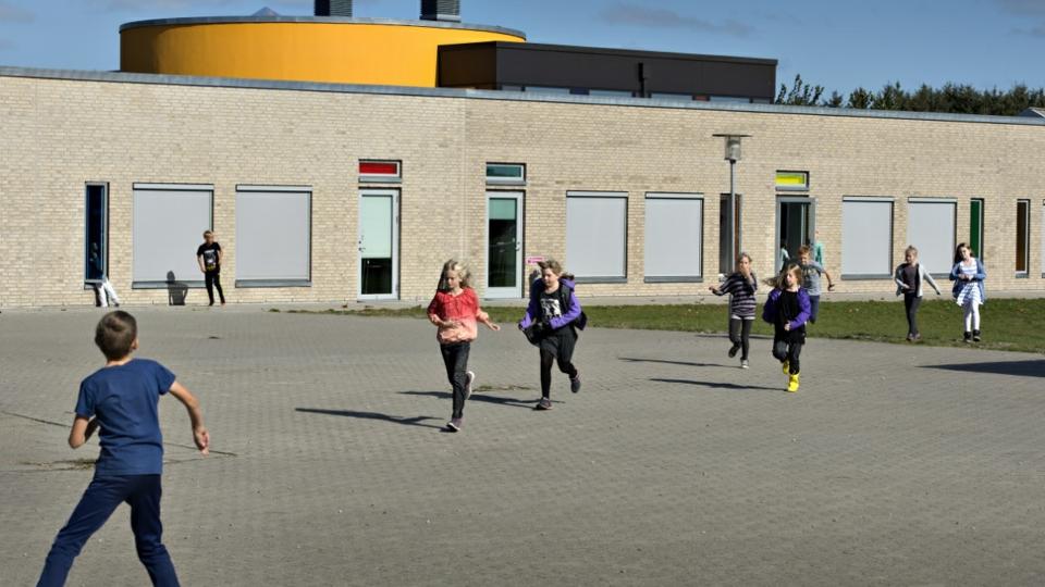 Højene Skole er en af de nordjyske skoler, hvor en falsk bombetrussel er sendt rundt via det nye beskedsystem Aula. Arkivfoto: Hans Ravn