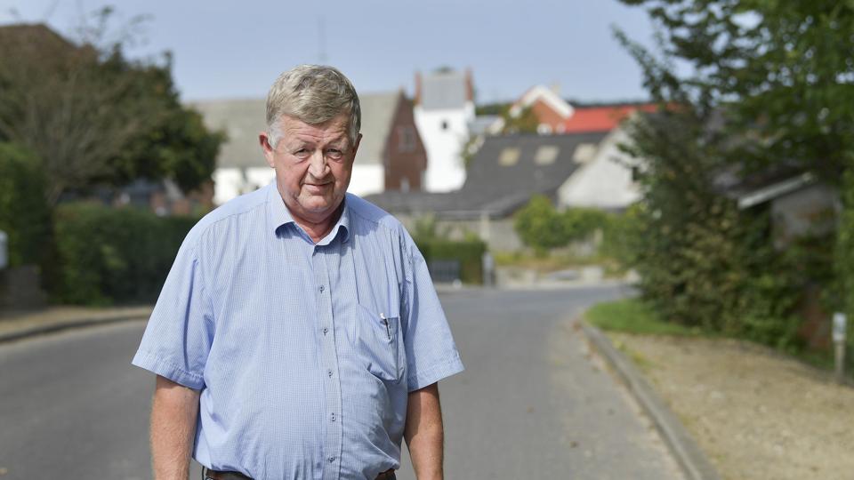 Næstformand i Bælum Lokalråd, Peter Riise, synes ikke, Rebild Kommune kan være bekendt at behandle Bælum på den måde. Foto: Michael Koch <i>Michael Koch</i>