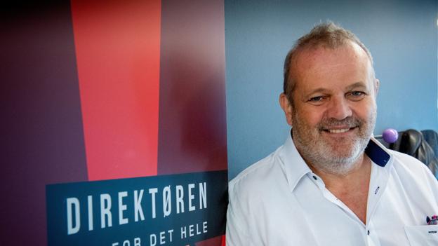 Jørgen Bønsdorff, adm. direktør og medejer, JCD. Firmaet har mange skilte rundt omkring med et humoristisk tvist. Foto: Kim Dahl Hansen <i>Kim Dahl Hansen</i>