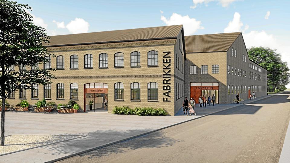 Fabrikken kan blive et nyt kulturcentrum i Brønderslev, hvis det lykkes at  skrabe 10,3 mio. kr. sammen. Ill: Arkitektfirmaet Signatura