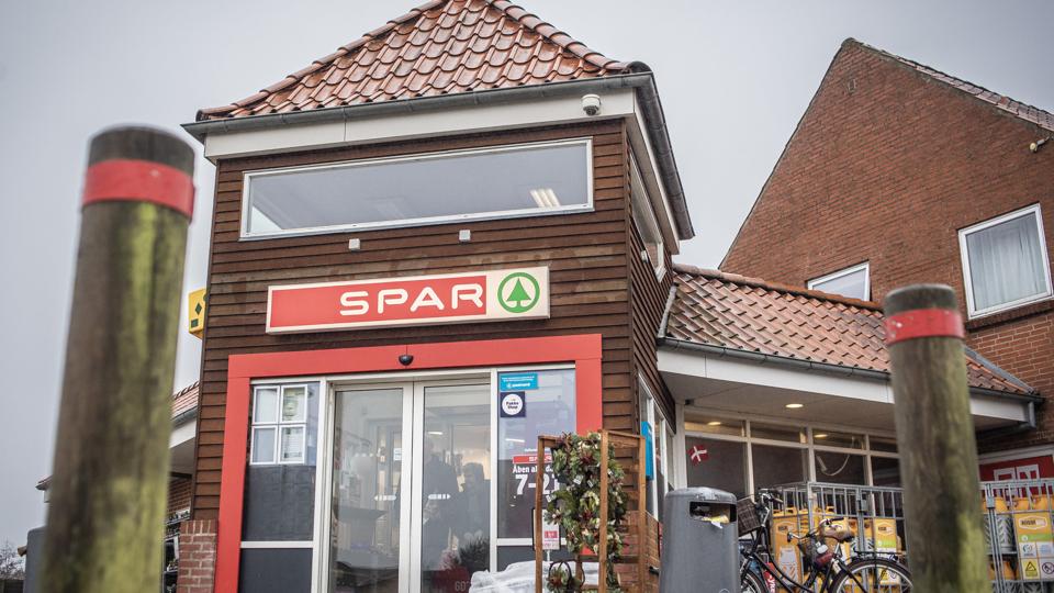 Spar i Vestbjerg blev lørdag aften udsat for røveri for anden gang på få måneder. Foto: Martin Damgård