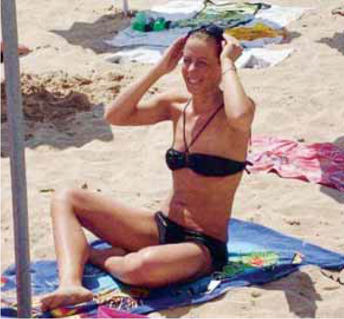 For Anja blev mad og træning mere og mere kontrolleret. Foto: Privat