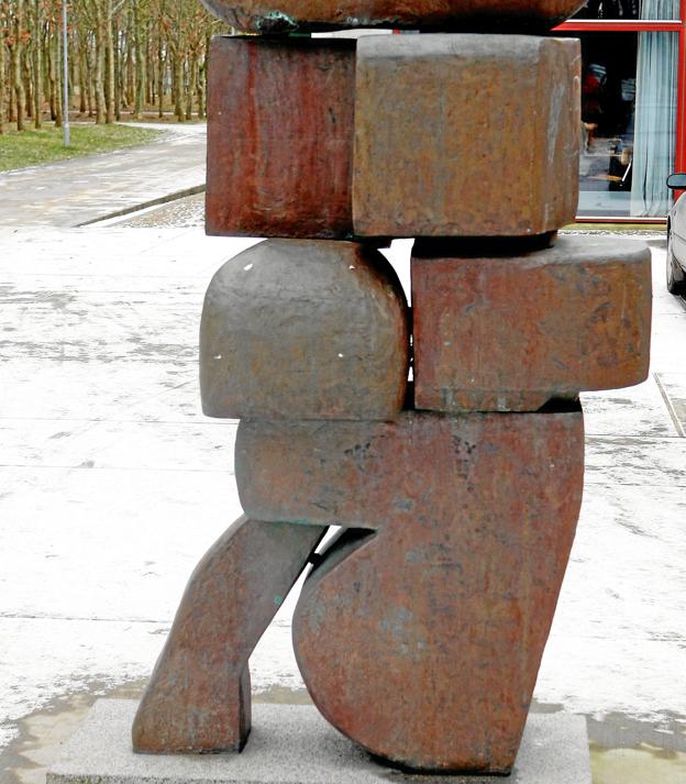 Skulpturen "Stablet" af Bent Sørensen. Foto: Peter Mørk <i>Peter Mørk</i>