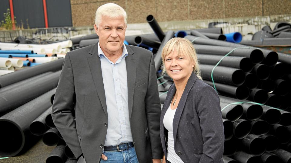 Administrerende direktør Franz Cuculiza og virksomhedens bestyrelsesformand Gitte Buk Larsen. Foto: Aage Vestergaard Larsen A/S