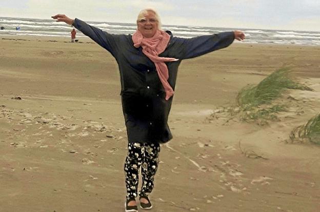 Strandengel på stranden ved Saltum. Privatfoto