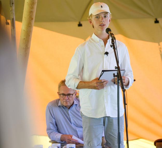 Malte Houe har været med til at arrangere Ung Kult Camp på Kulturmødet, hvor borgmester Hans Ejner Bertelsen også talte. <i>Arkivfoto: Bo Lehm</i>