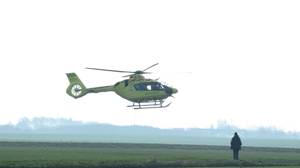 Der blev lavet prøveflyvninger i februar måned for at vise, hvilke støjgener helikopteren kommer til at skabe. Arkivfoto: Henrik Louis