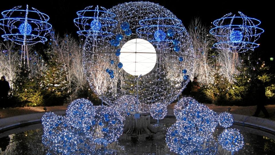 Julemagien er skiftet ud med vintermagi, når skulpturparken åbner sin Winter Light. Privatfoto