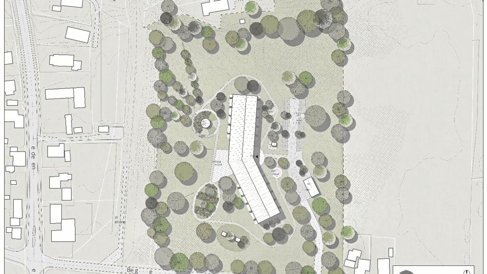 Borgere i Tornby vil oprette nyt friplejehjem, når Havbakken lukker. Ill. Atra Arkitekter