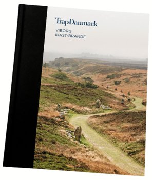 Forsiden af Trap Danmark: Viborg, Ikast-Brande med motiv fra Kongenshus Mindepark. <i>Egon Kjøller</i>