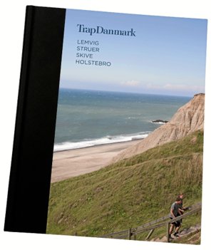 Forsiden af Trap Danmark: Lemvig, Struer, Skive, Holstebro med motiv fra Bovbjerg Klint <i>Egon Kjøller</i>