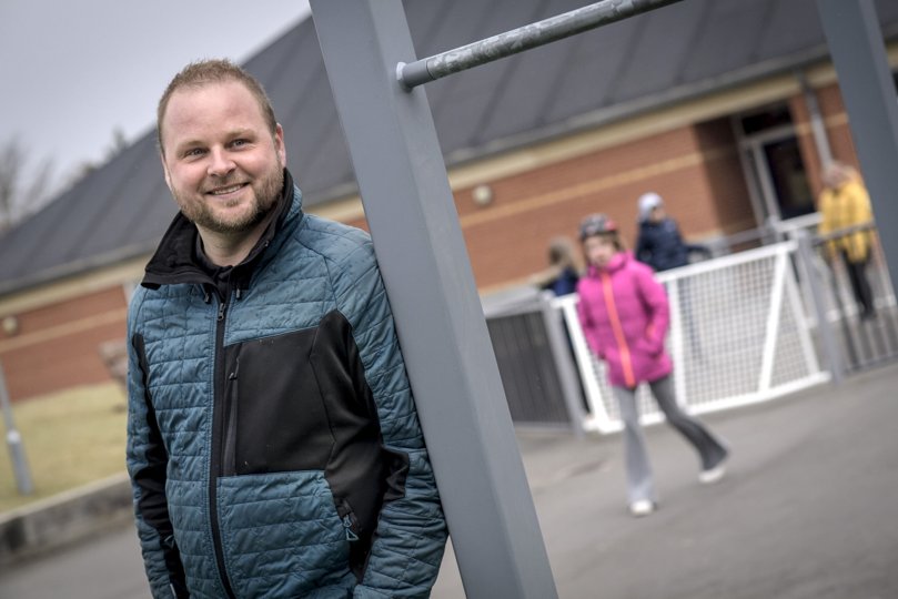 Klaus Albrektsen, pedel på Assens Skole, kan ånde lettet op. Arkivfoto: Martin Damgård