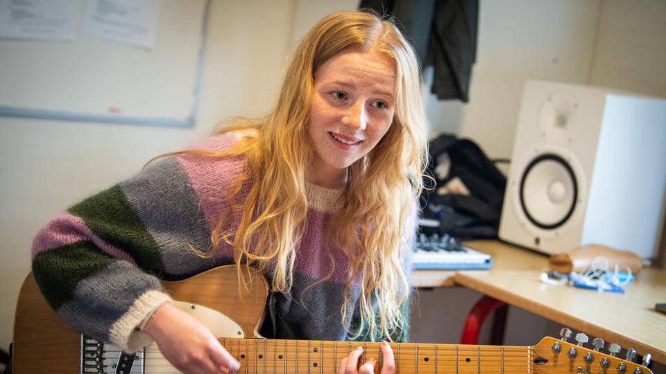 En af deltagerne på KORMA Music Camp: Marie Vilsbøll med kunstnernavnet VILMA. Foto: Kim Dahl Hansen <i>Kim Dahl Hansen</i>