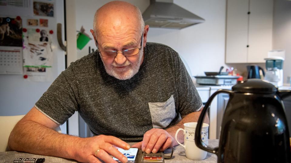 Hugo Andersen har selv lidt svært ved at forstå, at hans holdninger kommer så langt omkring. Foto: Kim Dahl Hansen <i>Kim Dahl Hansen</i>