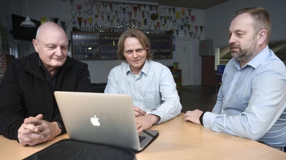 Der er stor begejstring blandt initiativtagerne over, at hjemmesiden nu er klar til lancering. <i>Foto: Claus Søndberg</i>