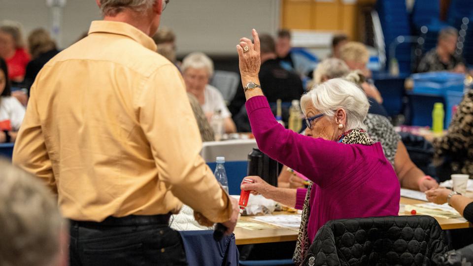 Bingo-Hallen i Frederikshavn holder bingoaften til fordel for Knæk Cancer. Foto: Henrik Bo. <i>Foto: Henrik Bo</i>