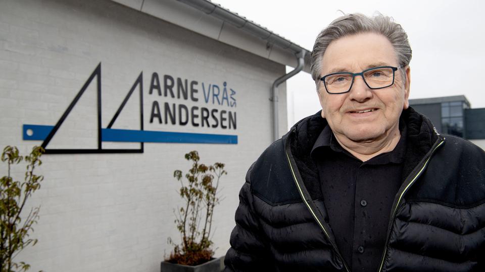 Arne Andersen kan konstatere, at pengetanken i hans entreprenørselskab er større end nogensinde før. Arkivfoto: Bente Poder