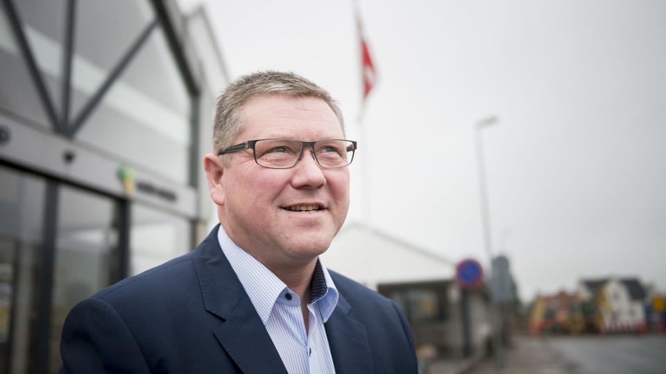 Kim Koch, der ved årsskiftet tiltrådte som ny direktør i Agri Nord, tog i går imod i Aars-afdelingen. Foto: Nicolas Cho Meier