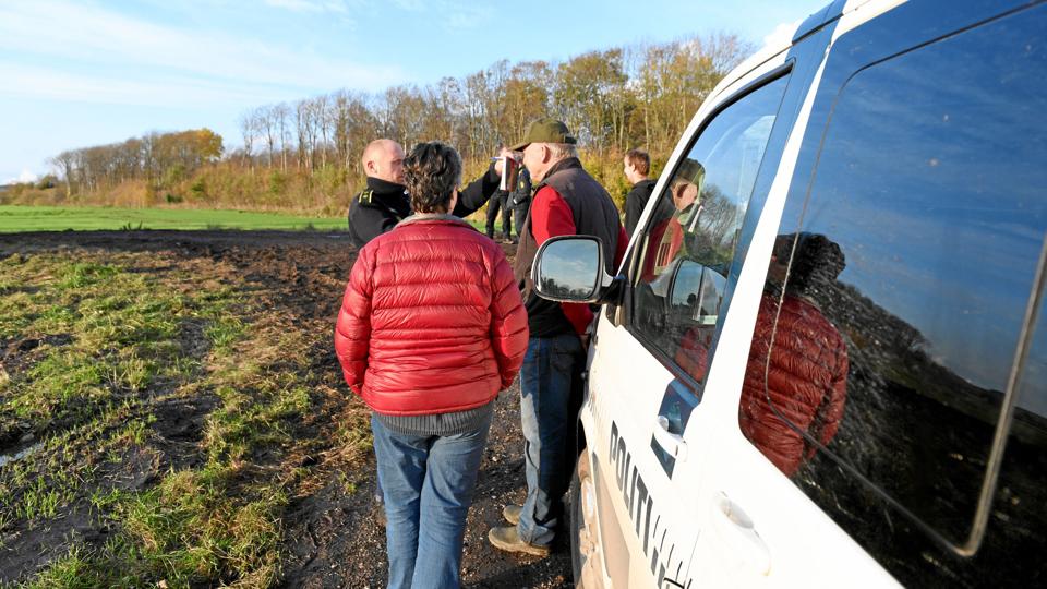 Politiet greb ind og tilbageholdt 33 personer, der protesterede mod kommunens naturgenopretningsprojekt i Lille Vildmose. Foto: Anja Christensen