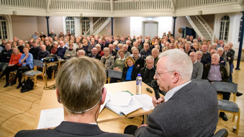 Mange vil fortsat gerne høre mere om krakket i Fjordbank Mors. Foto: Bo Lehm <i>Bo Lehm</i>
