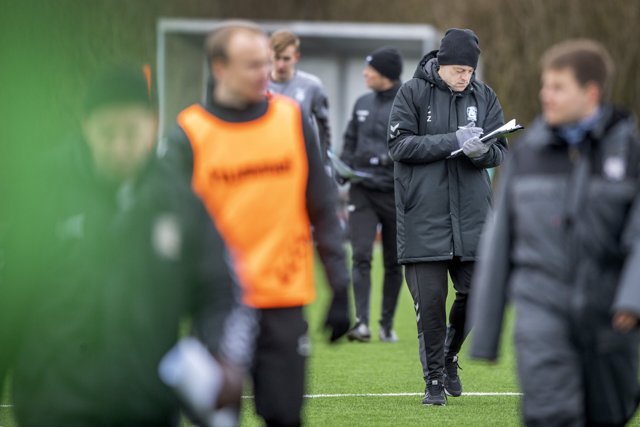 Muligheden for at rykke op på hjemmebane på fredag er et ønskescenarie for Jammerbugt FC og manager Bo Zinck. Arkivfoto: Lars Pauli