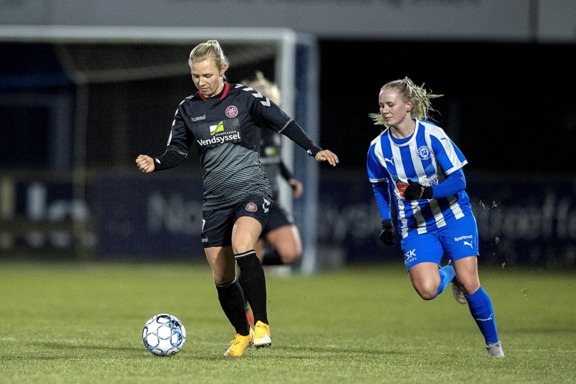 AaB's kvinder i aktion tidligere dette forår. Arkivfoto: Lars Pauli <i>Foto: Lars Pauli</i>