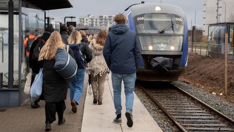 Passagerfremgangen er størst på strækningen mellem Hjørring og Aalborg. Foto: Henrik Louis