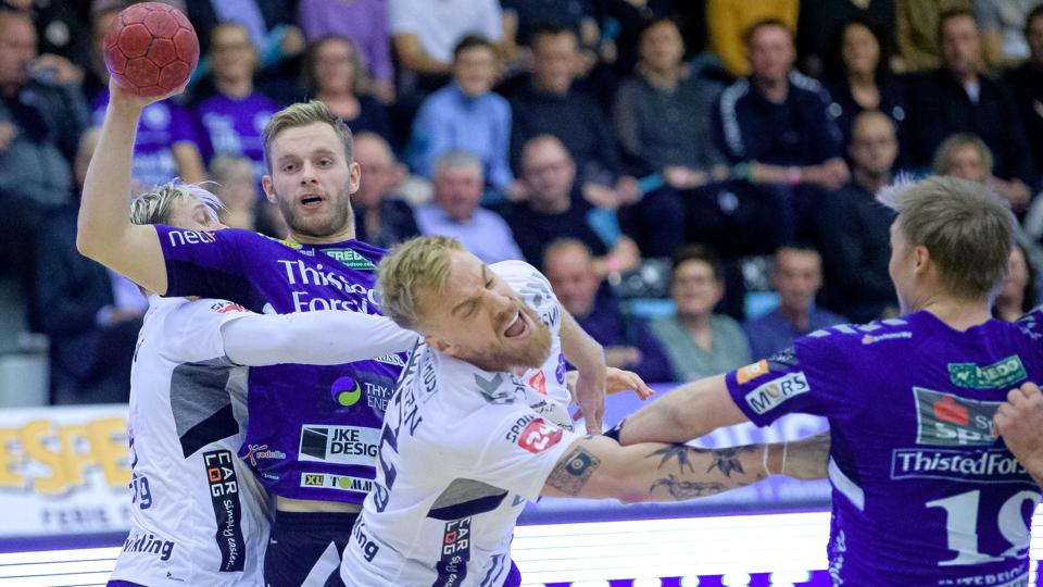 Mors-Thy slog Aalborg da de to hold senest mødtes i ligaen. Mandag aften var de blåblusede atter bedst, da de to hold mødtes i en testkamp. Arkivfoto: Nicholas Cho Meier <i>Bo Lehm</i>