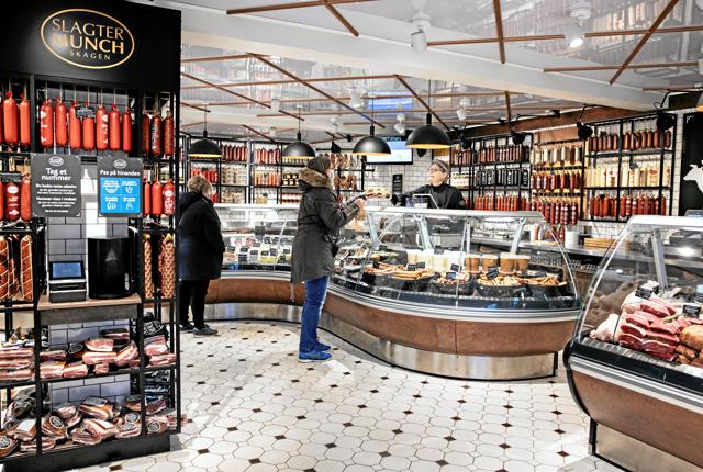 Slagter Munchs butik i Skagen er blevet gennemrenoveret. PR-foto: Danish Crown
