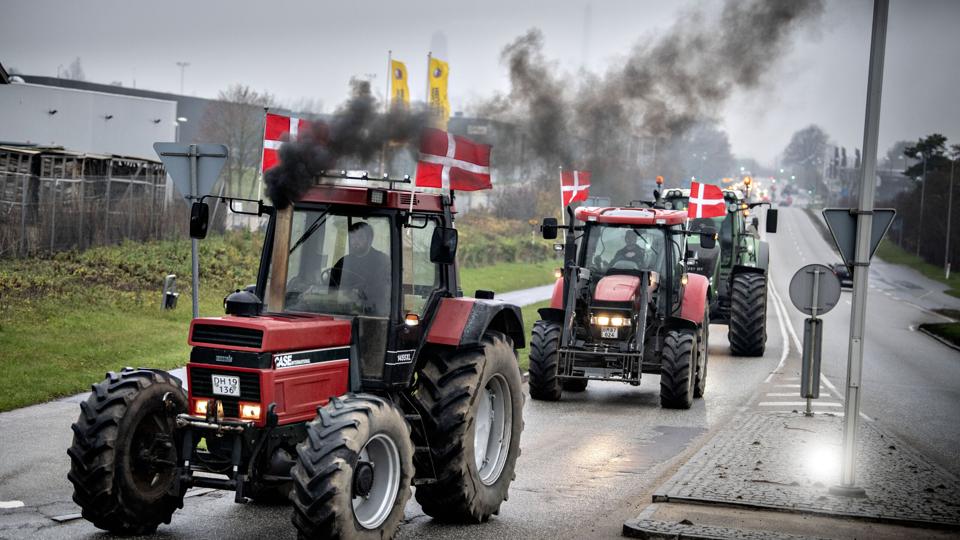 Omkring 400 traktorer indtager Hjørring på lørdag. Foto: Scanpix <i>Ritzau Scanpix</i>