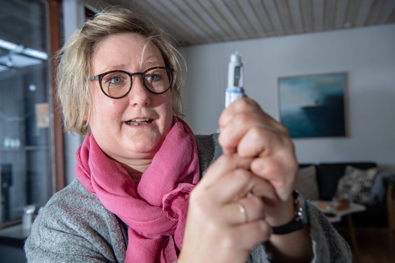 Mette Holm, 47-årig skolelærer fra Vrå, fik konstateret type 2-diabetes for tre år siden. Foto: Bente Poder