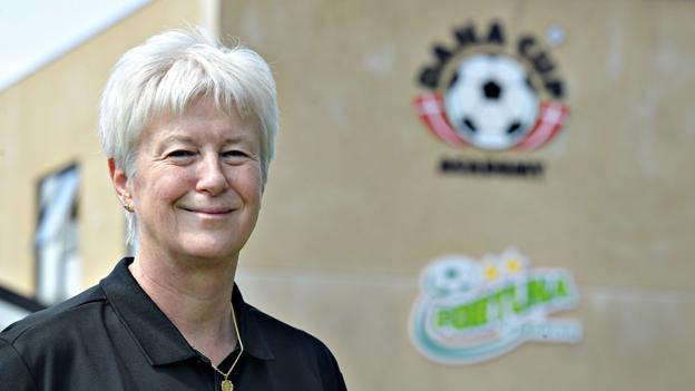 Direktør Jette Andersen håber, at Dana Cup kan afvikles til sommer - selvom fodboldturneringen har udsigt til at blive halveret rent størrelsesmæssigt. Arkivfoto: Bent Bach <i>Bent Bach, Nordjyske Medier</i>
