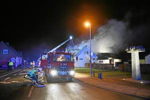 Voldsom brand i villa med malerværksted