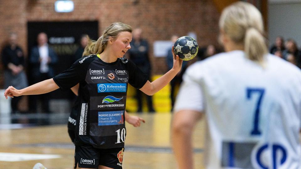 Nadja Lærke Jensen har nu scoret otte gange i to optrædener for Vendsyssel Håndbold. Foto: Peter Broen <i>Foto: Peter Broen</i>