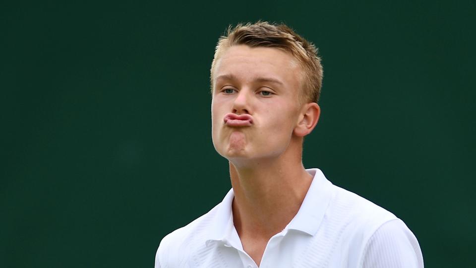 Holger Rune er nu både ude af double- og singleturneringen i juniorernes Wimbledon.