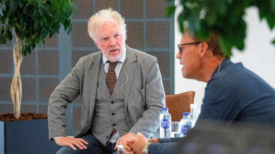 Søren Dahl i samtale med Dennis Ritter. Foto: Henrik Bo <i>Foto: Henrik Bo</i>