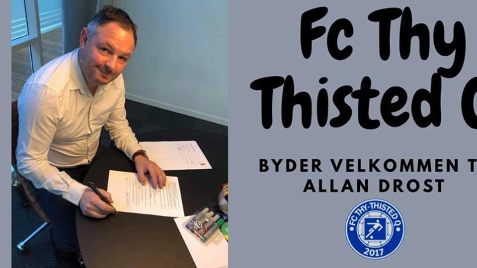 Allan Drost bliver ny cheftræner i FC Thy-Thisted Q. Foto: FC Thy-Thisted Q