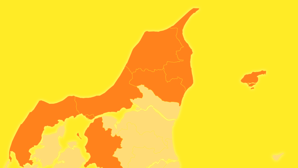 De nye restriktioner kommer til at gælde i syv nordjyske kommuner. Grafik: Christian Made Hagelskjær