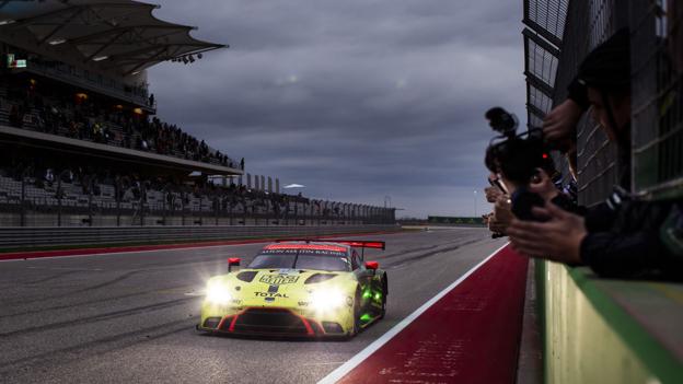 Dette foto af "The Dane Train" er taget på Circuit of the Americas i februar 2020. Foto: Aston Martin/Drew Gibson
