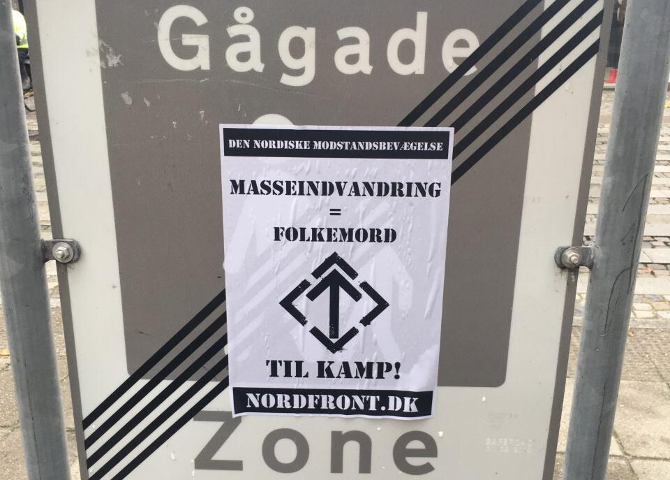 Propaganda opsat i Hobro. Foto: Hanna Hviid