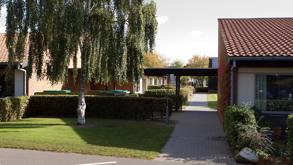 Plejecentret Johan Riis Minde skal rives ned, når det ny plejecenter Duelund i Nykøbing står klar til indflytning. Så skal der opføres et seniorbofællesskab på grunden. Arkivfoto