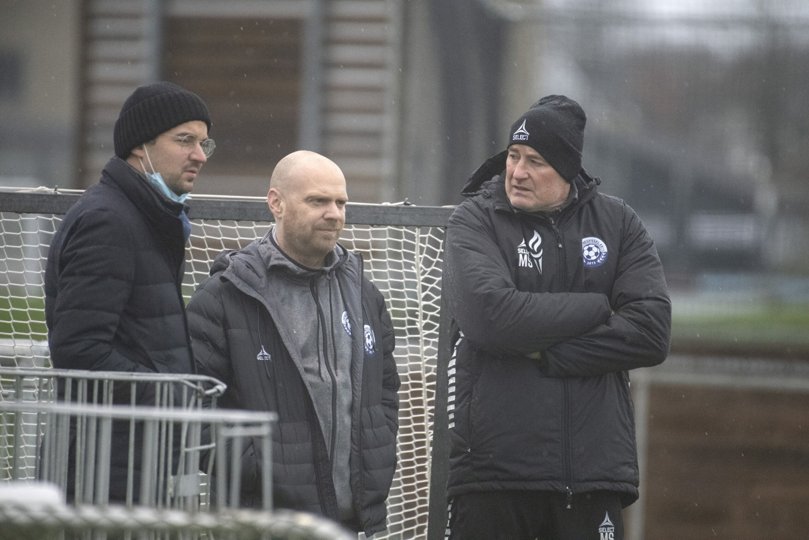Joel Haefliger, der her ses til venstre, er ny direktør i Vendsyssel FF. Arkivfoto: Henrik Louis