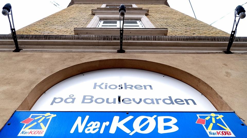 Røveriet skete i Kiosken på Boulevarden i Aalborg. Arkivfoto: Torben Hansen