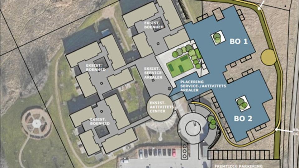 Det aktuelle byggeprojekt omfatter 20 plejeboliger/demensboliger på hver 70 kvm. samt tilhørende servicearealer. Med den planlagte udvidelse kommer Ådalscentret op på i alt 50 plejeboliger primo 2022.