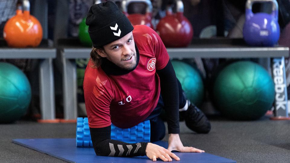 Lucas Andersen arbejder stadig på at komme sig helt over den skade, han pådrog sig i slutningen af efteråret, Foto: Torben Hansen