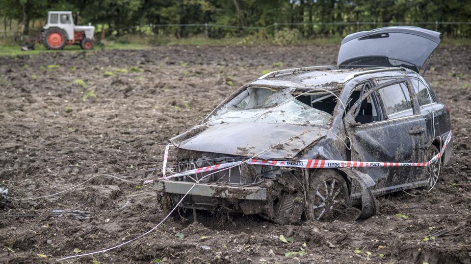 Det er forståeligt, at politiet troede, at føreren kunne være kommet slemt til skade. Foto: Martin Damgaard