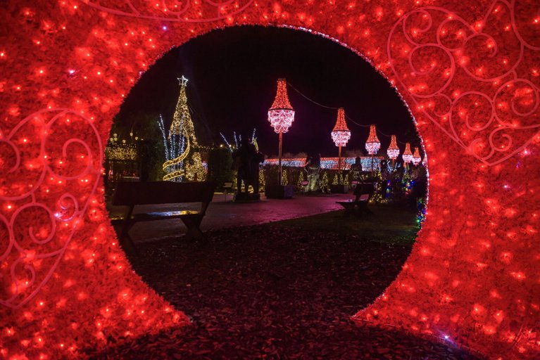 Se fotos og video: To millioner julelys i park | Nordjyske.dk
